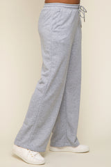 Heather Grey Wide Leg Lounge Pants