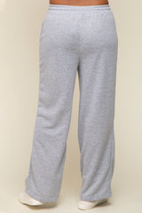 Heather Grey Wide Leg Lounge Pants