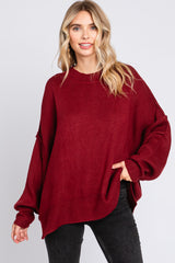 Burgundy Long Sleeve Sweater