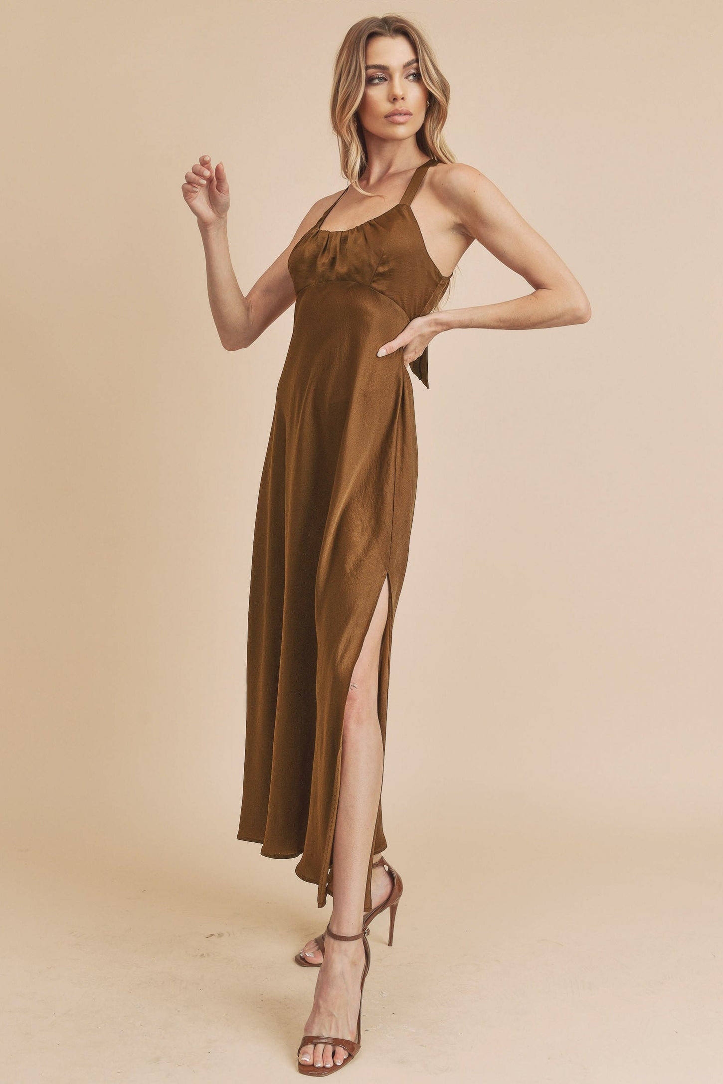 Bronze Maxi Dress