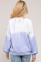 Lavender Tie Dye Long Sleeve Maternity Top