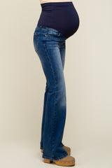 Blue Bootcut Maternity Jeans