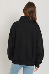 Black Half Zip Sweatshirt