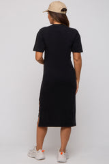 Charcoal T-Shirt Maternity Midi Dress