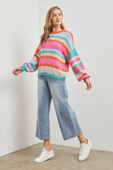 Multi-Color Striped Sweater