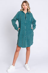 Jade Corduroy Button Down Collared Maternity Dress