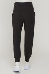 Charcoal Soft Knit Maternity Joggers