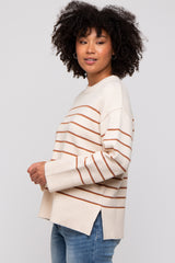 Ivory Striped Sweater