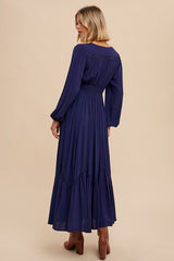 Midnight Lace Inset Maxi Dress