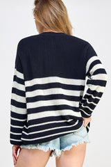 Black Striped Sweater