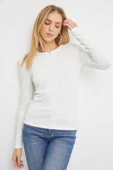 Ivory Long Sleeve Maternity Top