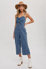 Light Wash Denim Jumpsuit