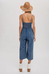 Light Wash Denim Jumpsuit