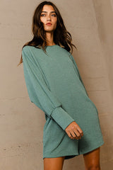 Light Olive Dolman Sleeve Maternity Romper