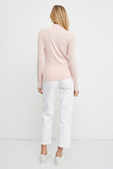 Peach Soft Turtle Neck Top