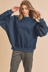 Blue Contrast Sweatshirt