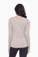 Gray Active Long Sleeve Top