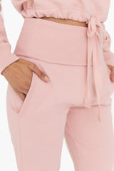 Light Pink Slim Fit Joggers