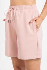 Pink Drawstring Shorts