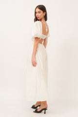 Ivory Open Back Maxi Dress