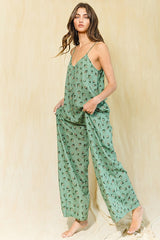 Light Olive Wide Leg Maternity Jumpsuit