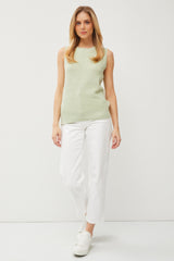 Sage Knit Sleeveless Top