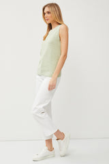 Sage Knit Sleeveless Top