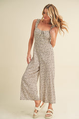 Ivory Printed Jumpsuit