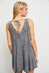 Charcoal Flare Romper